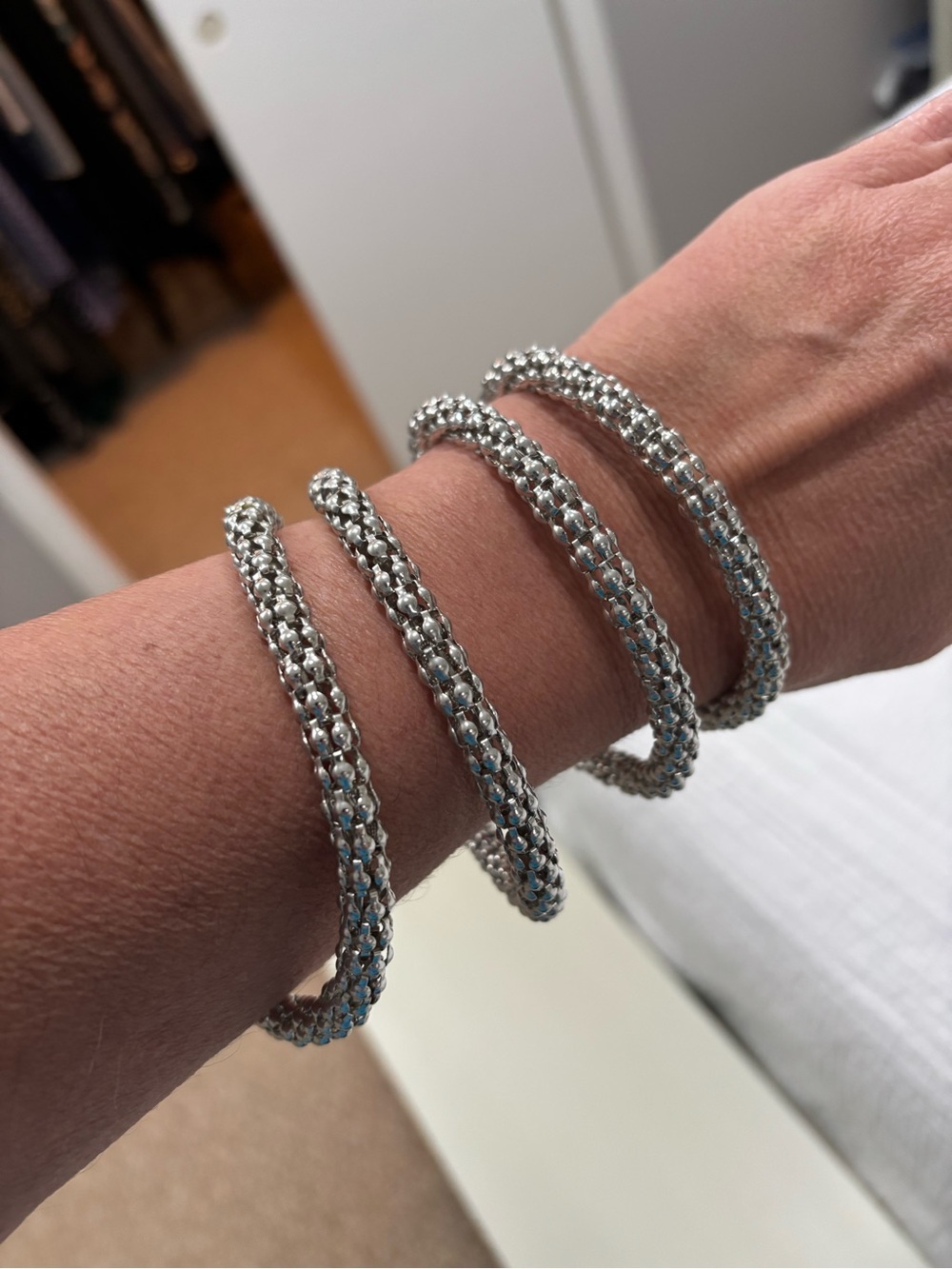 Silver Spiral Wrap Bracelet - Women Jewelry